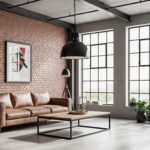 Styl industrialny we wnętrzach: Surowy urok betonu, cegły i metalu
