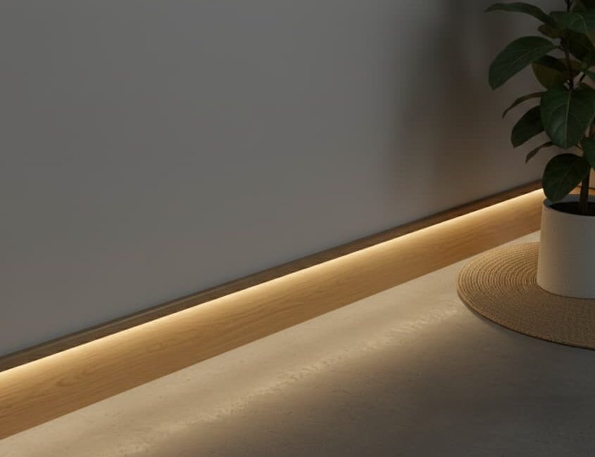 Listwy przypodłogowe LED: praktyczne oświetlenie i dekoracja Listwy przypodłogowe z podświetleniem LED