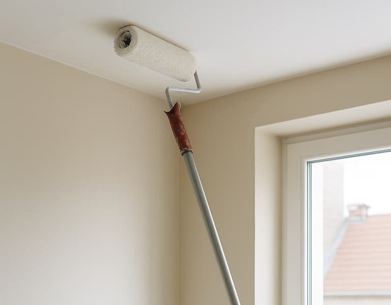 Malowanie sufitu bez smug