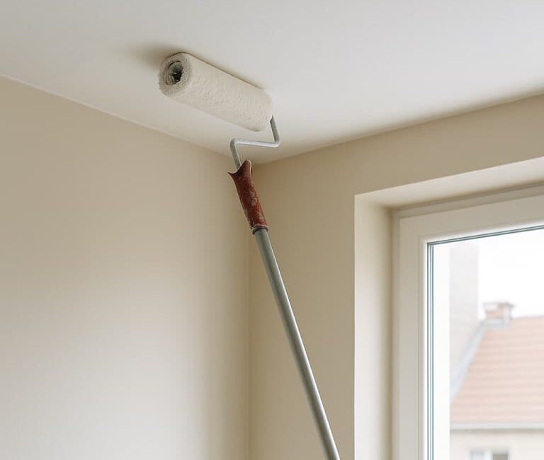 Malowanie sufitu bez smug