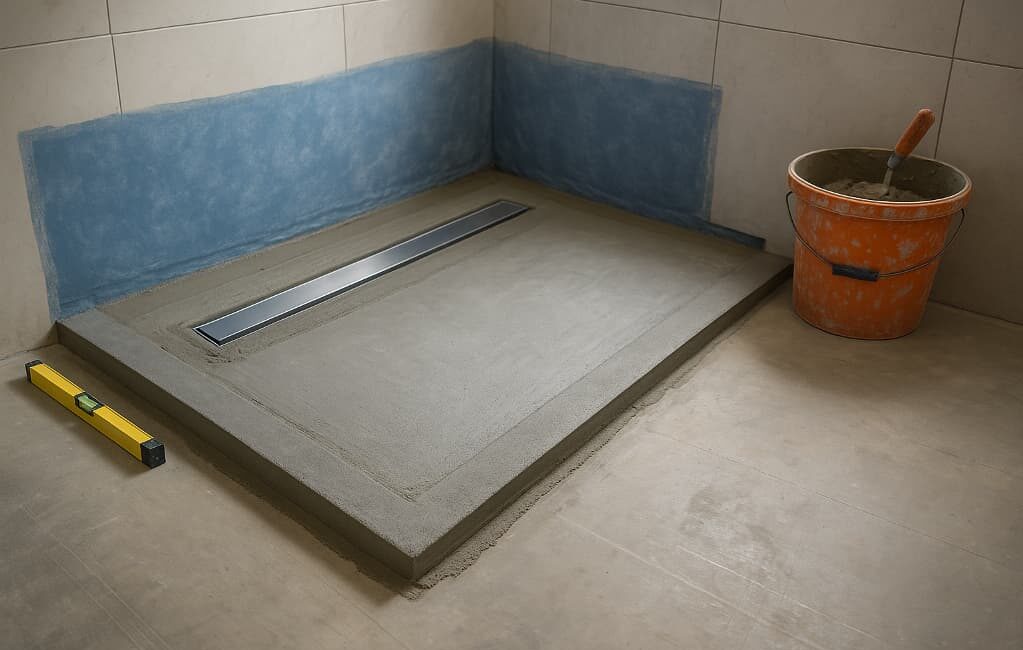 Prysznic bez brodzika