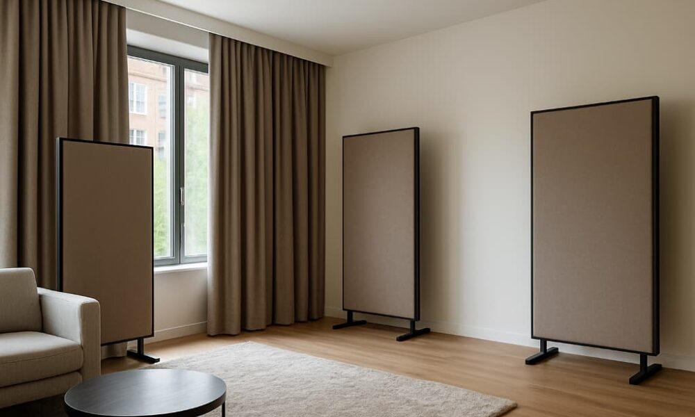 Zasłony akustyczne i panele mobilne