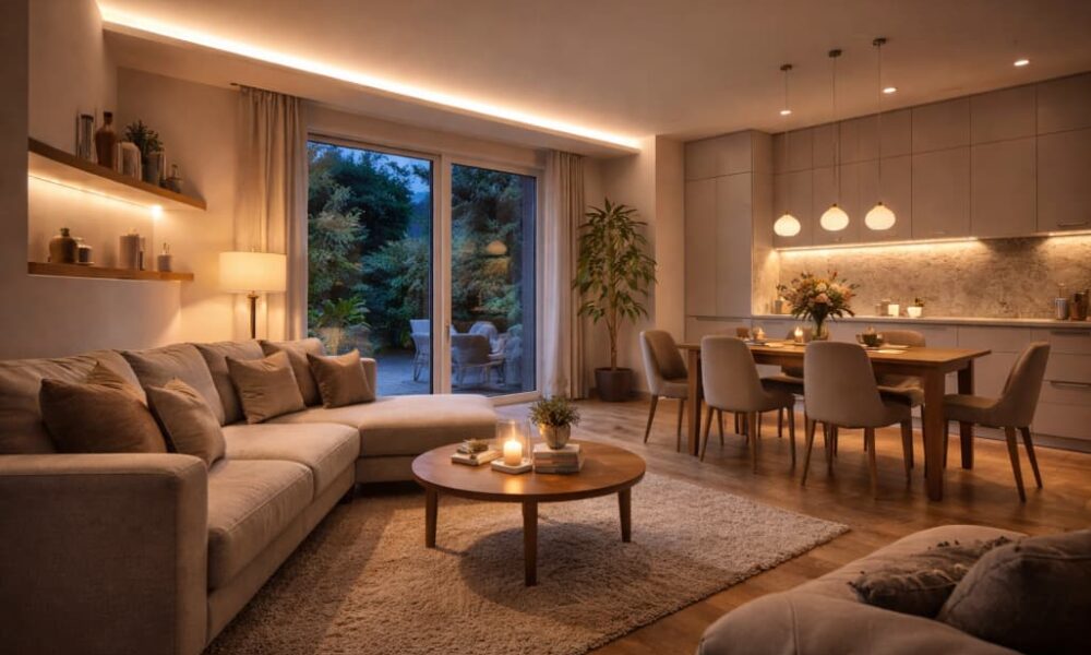 Architektura światła w domu – jak naturalne i sztuczne oświetlenie zmienia odbiór przestrzeni