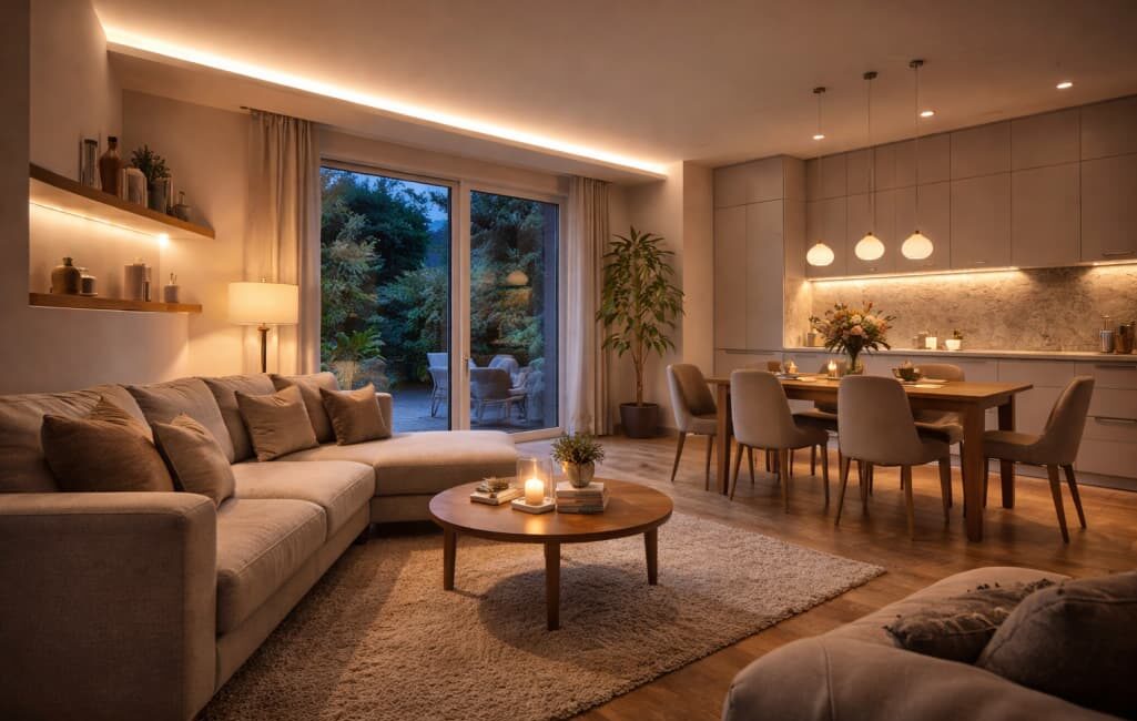 Architektura światła w domu – jak naturalne i sztuczne oświetlenie zmienia odbiór przestrzeni