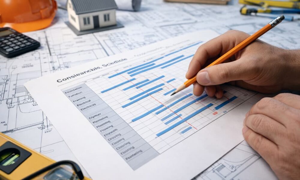 Harmonogram prac budowlanych – jak planować etapy, by uniknąć przestojów
