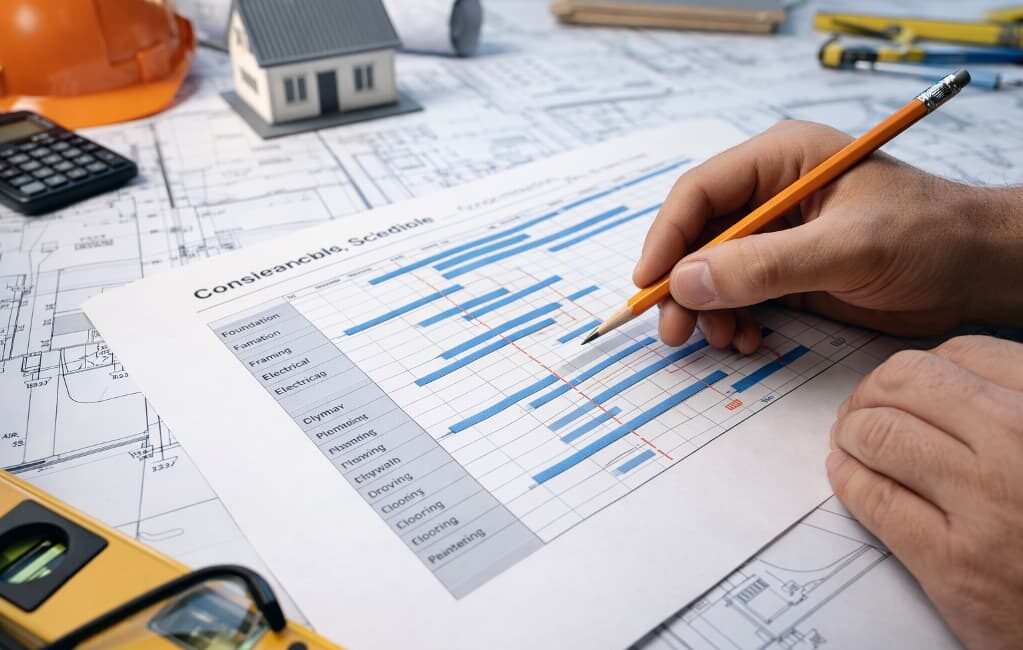 Harmonogram prac budowlanych – jak planować etapy, by uniknąć przestojów