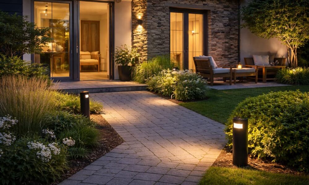 Oświetlenie posesji – jak zaplanować je tak, by było funkcjonalne i nie raziło sąsiadów