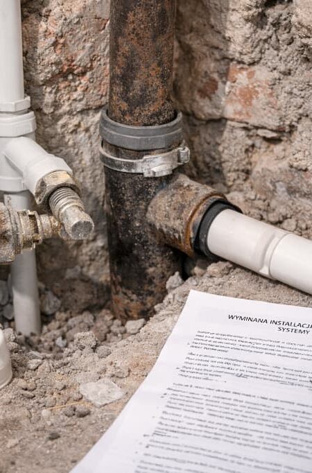 Wymiana instalacji wodno-kanalizacyjnej w starym budynku